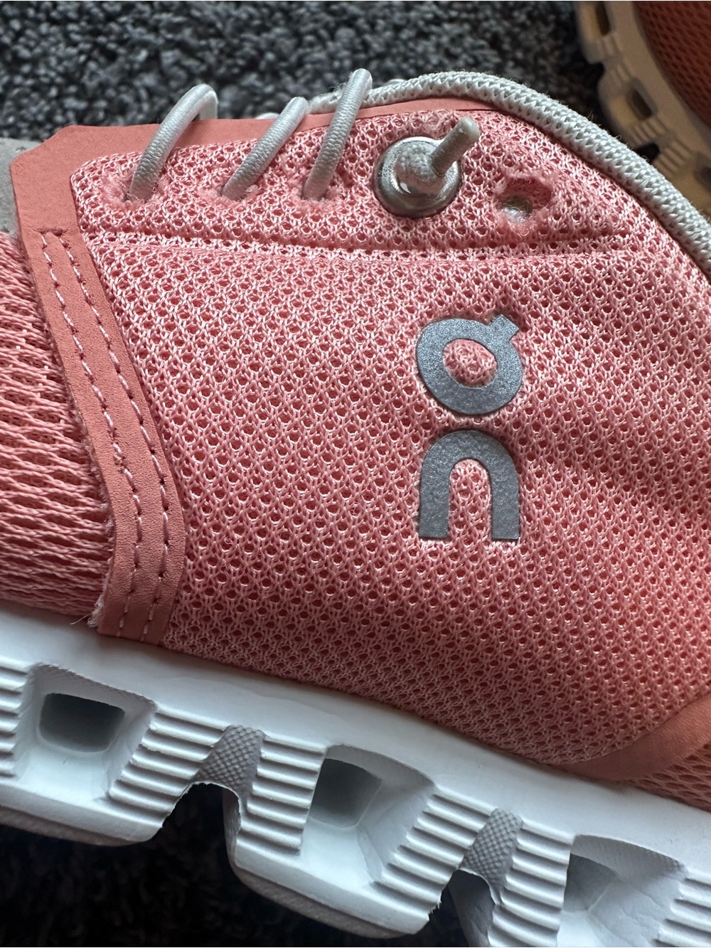Women's ON CLOUD 5 Running Walking Gym Sneakers Flamingo Pearl Size 8 - Picture 11 of 14